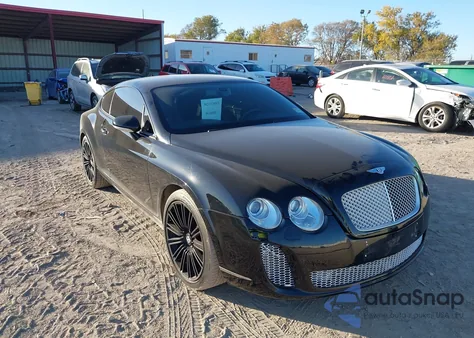 2009 Bentley Continental Gt Speed from USA, damaged, VIN SCBCP73W19C059638